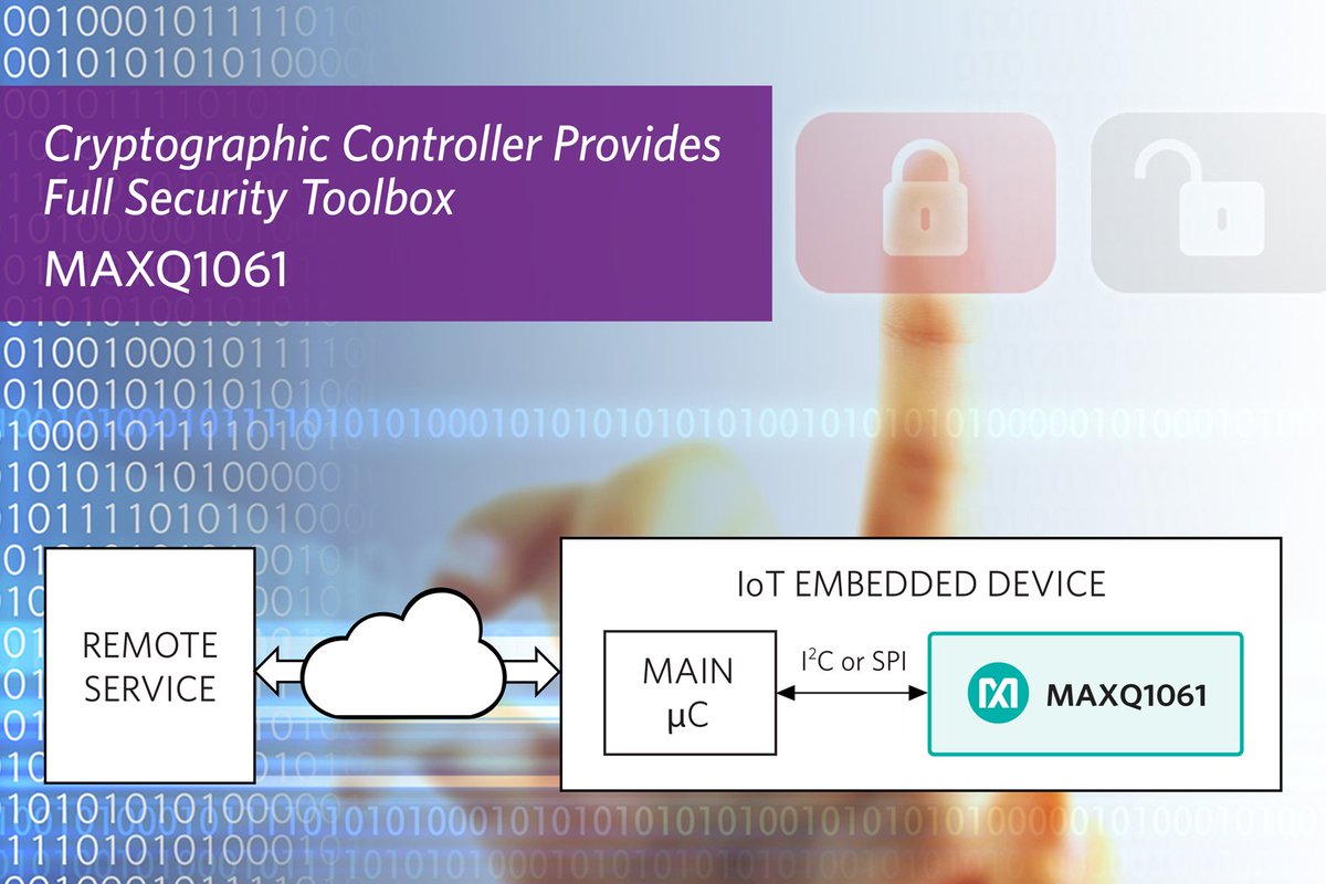 MrKaiSchmidt's tweet photo. Let's face it - there's no #IoT without #security! Great device from @maximintegrated: https://t.co/kDo6aXr0hK

#techblog #cybersecurity https://t.co/ZTQbwRH1uL