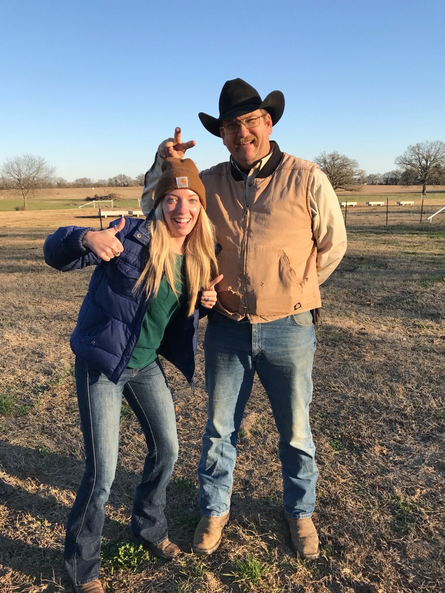 KenzieKrieg's tweet photo. TAMUC has teachers with tons of real life experience. Pictured: Mr. Skipper (Head of the TAMUC Farm) and I. #lionmgt305 @dralexthelion https://t.co/bKReSZ5Rb0