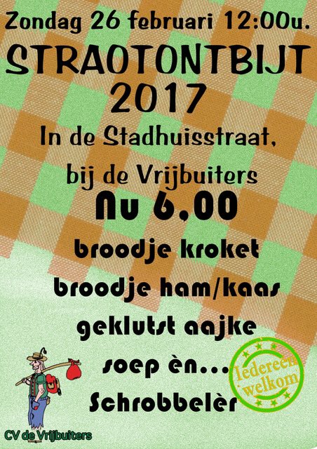 cvdevrijbuiters's tweet photo. Wij maken een ontbijt voor heel Carnaval Kruikenstad. Ben jij erbij? #ontbijt #kruikenstad #stadhuisstraat #Tilburg https://t.co/RsZDL0aCuj