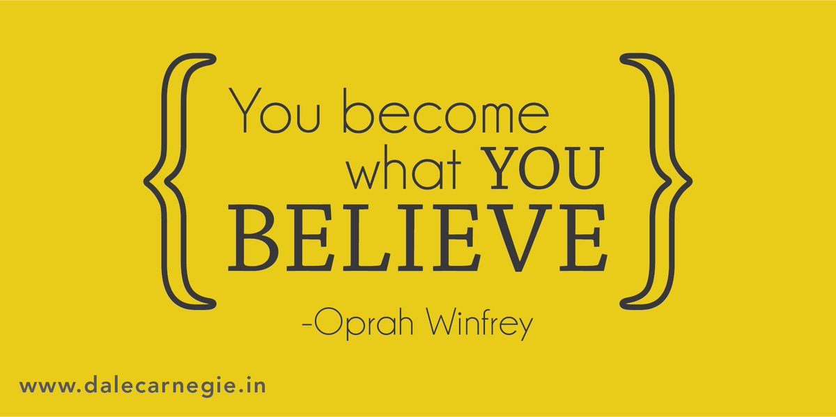 DaleCarnegieInd's tweet photo. #Belief is everything. #TransformationIsHere https://t.co/PqdyfW9fh4
