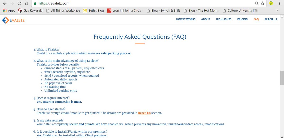 EValetzApp's tweet image. We have added #FAQ for #EValetzApp website. Check it out.
evaletz.com