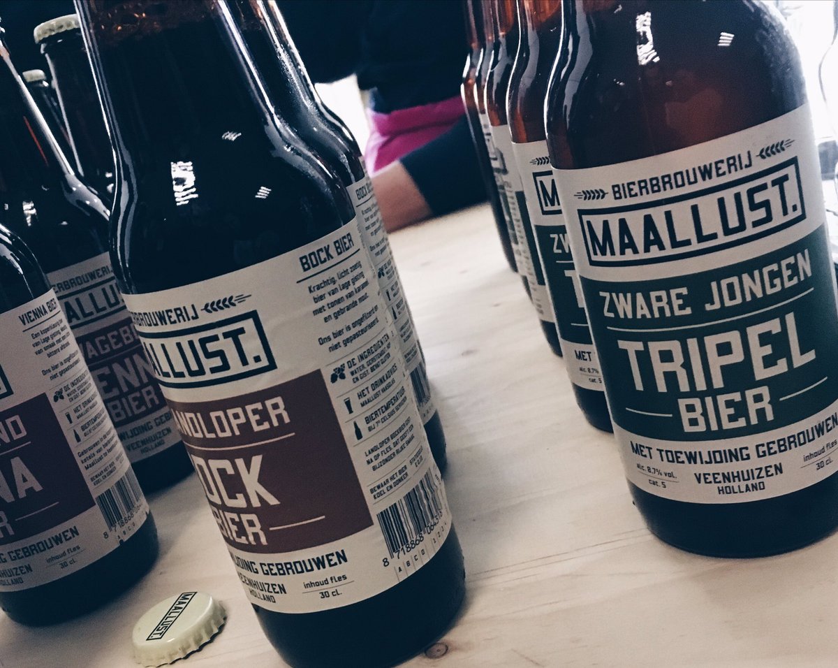 Gisteren inspirerende verhalen gehoord in de wereld van Grafisch &amp; Food, zo ook de creatie van het merk <a href="/Maallust/">Maallust</a>, door @deRonners. Cheers!