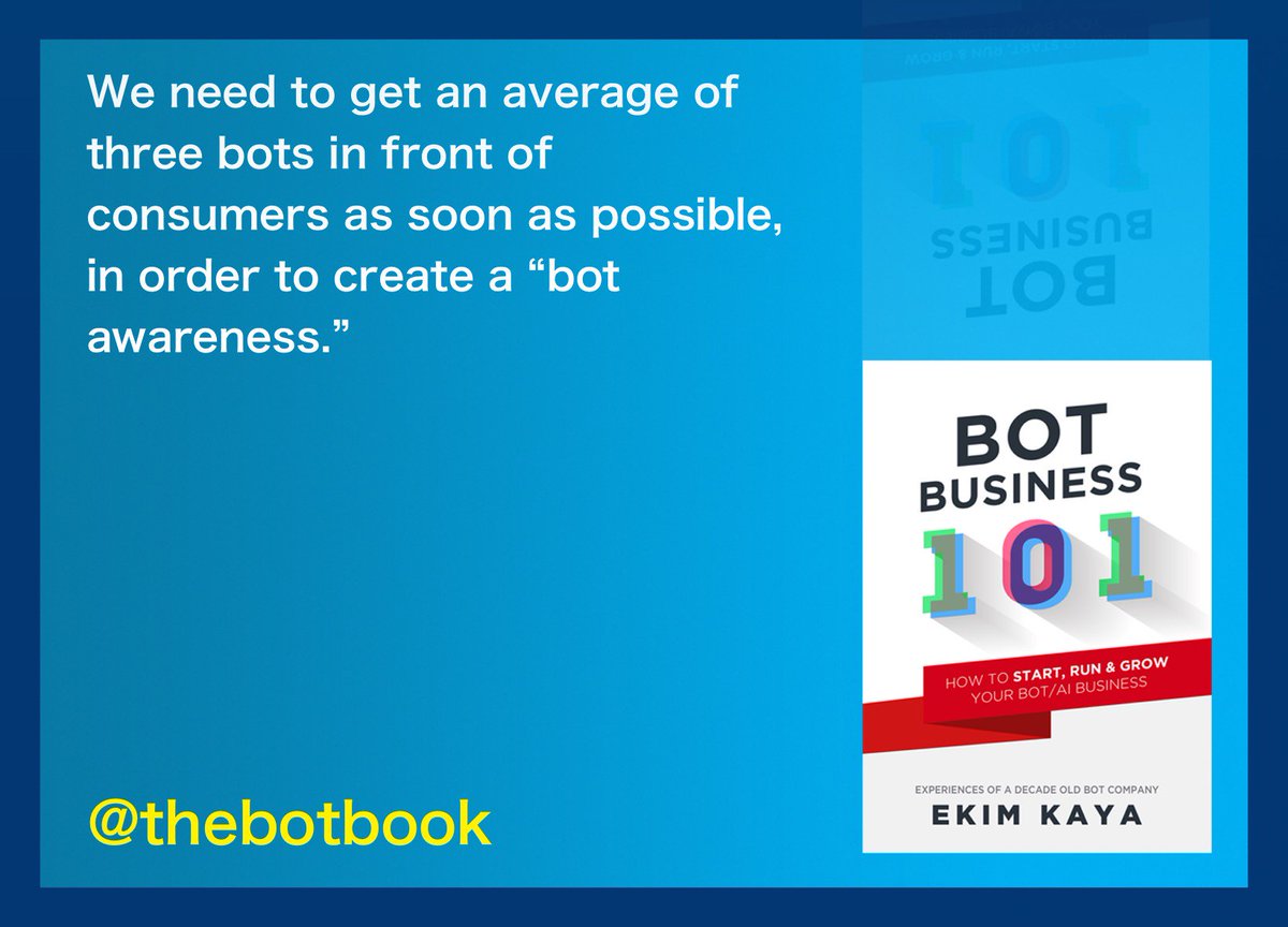 Bot Business 101 - Introduction: amazon.com/dp/B01NBU30DA <a href="/thebotbook/">Bot Business 101</a>
