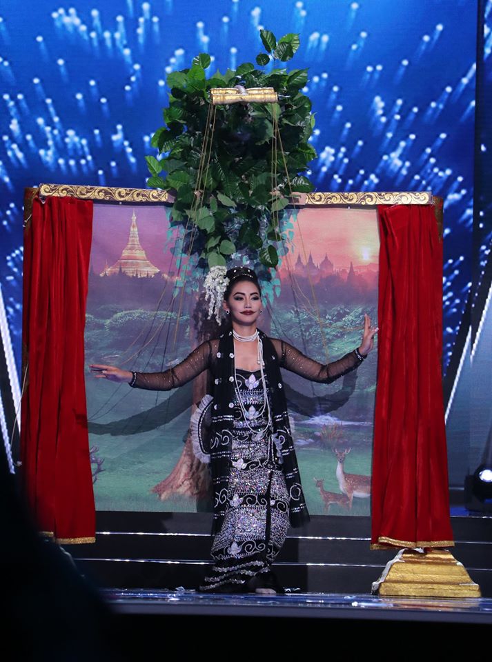 MOAArena's tweet photo. Can Miss Myanmar take home the Best National Costume award? Find out live on January 30 for #MissUniverse 2016! #MissUatMOAArena https://t.co/Qy7oZTOEZd