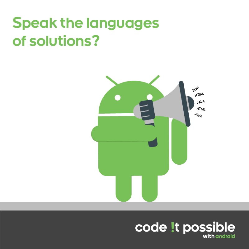 GoogleIndia's tweet photo. public static void main(String[] args)
{
System.out.println("#CodeItPossible");
}
https://t.co/lQHf0QO7Dz https://t.co/2hyAF01NJi