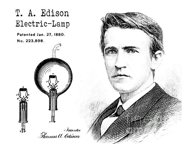 FdezLlamazares's tweet photo. #Undíacomohoy de 1880, Thomas Edison patenta la primera bombilla incandescente de filamentos de carbono comercialmente viable.
#FelizFinde https://t.co/u6io38hn6K