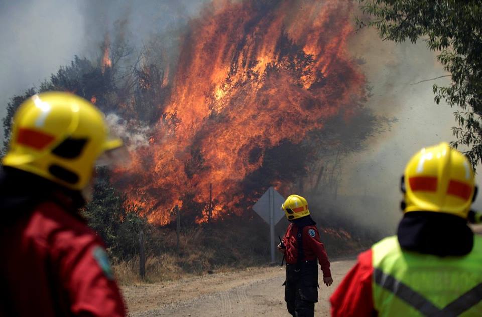 vwsfires's tweet photo. Today's #FireFotoFriday is dedicated to firefighters battling largest wildfires in Chile's history, been raging since 28 December last year! https://t.co/aLsBYEmnUi