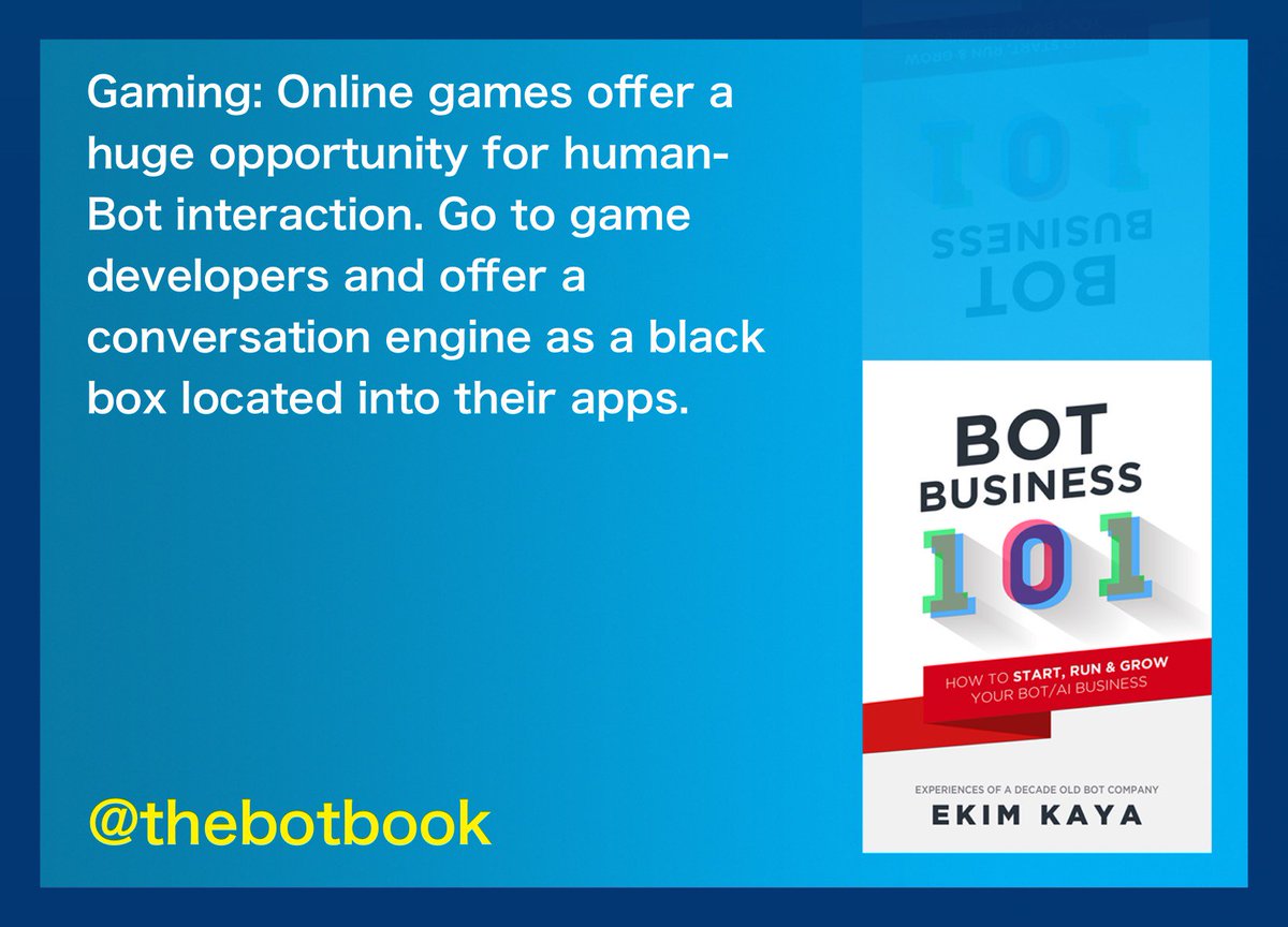 Bot Business 101 (@thebotbook) on Twitter photo Bot Business 101 - Finding a good idea for your Bot idea
amazon.com/dp/B01NBU30DA <a href="/thebotbook/">Bot Business 101</a> Bot Business 101 - Finding a good idea for your Bot idea
amazon.com/dp/B01NBU30DA <a href="/thebotbook/">Bot Business 101</a>