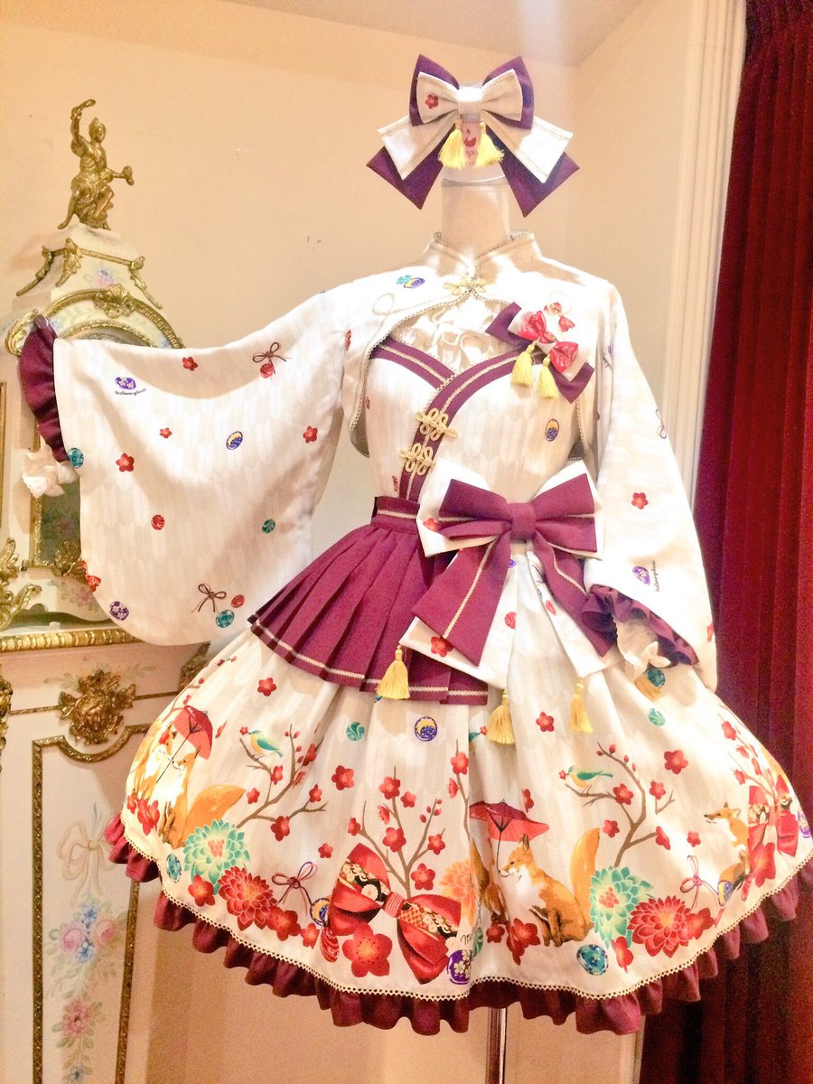 安い metamorphose 着物袖ボレロ 和ロリ 春告げ鳥の恋うらら ピンクの