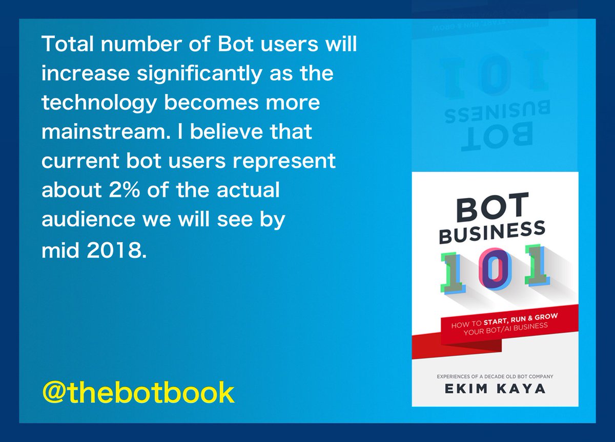 Bot Business 101 - Increasing retention:
amazon.com/dp/B01NBU30DA <a href="/thebotbook/">Bot Business 101</a>