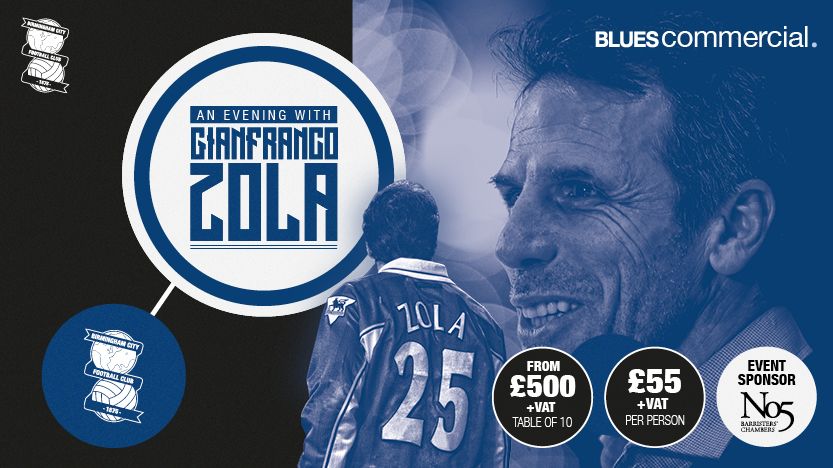 StAndrewsEvents's tweet photo. 🎤 An evening with Gianfranco Zola - Q&amp;A

Full details 👉 https://t.co/sXeeCeyCOx #BCFC https://t.co/KolATCQLCL