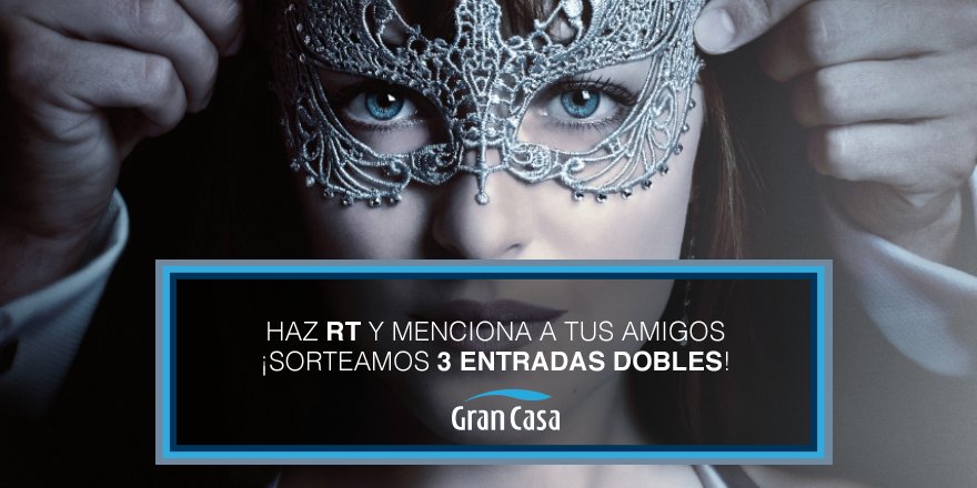 grancasazgz's tweet image. ¿A qué amigos les contarías tu fantasía más oscura? ¡Sorteamos 3 entradas dobles para el estreno de #50SombrasMásOscuras!​​​ Bases en Face