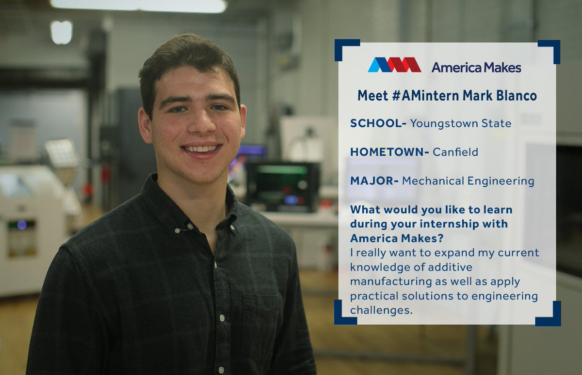 Meet <a href="/youngstownstate/">Youngstown State University</a> Senior Mark Blanco; great addition to team, especially for mutual love of <a href="/robgorham/">Rob Gorham</a> music collection! #FactoryFriday