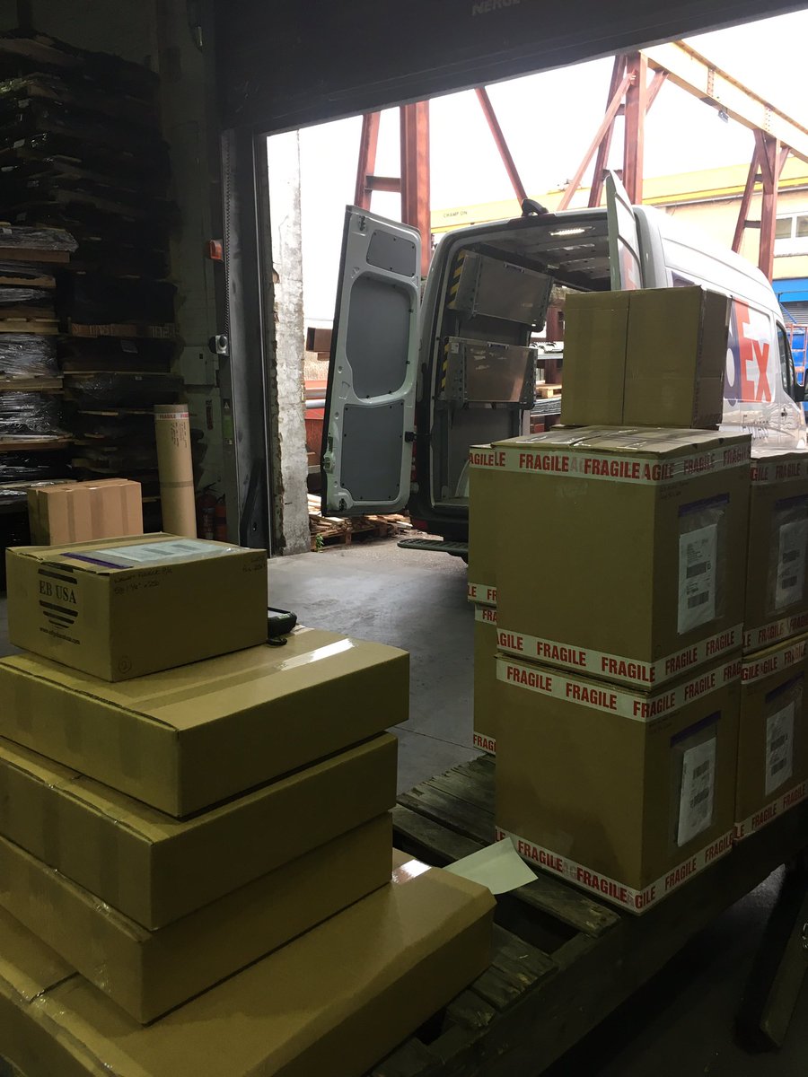 Fedex Friday ....... They have to send a second van in