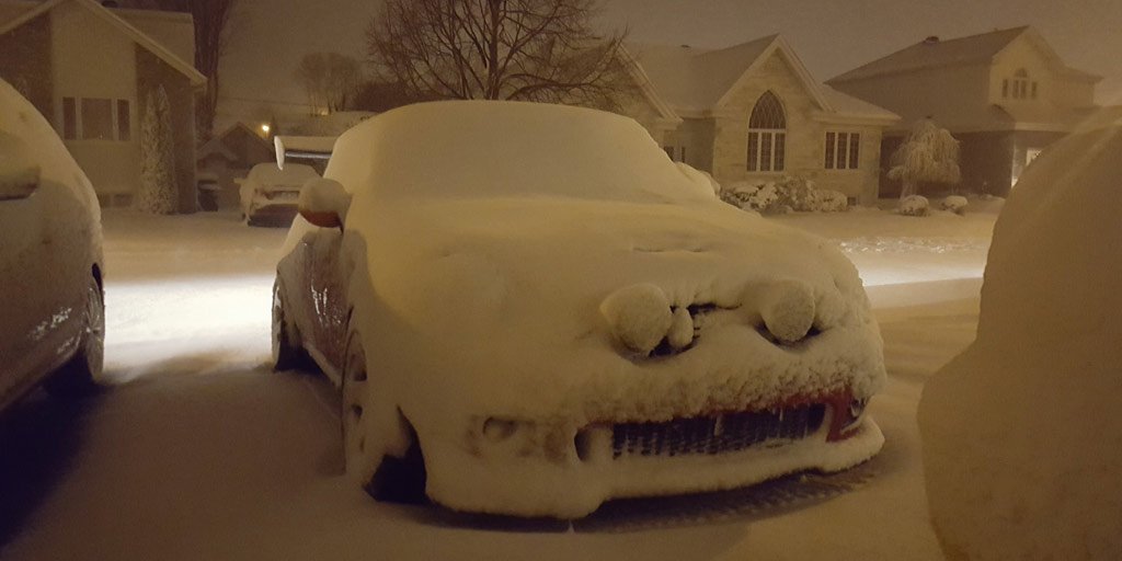 MINICanada's tweet image. There's no mistaking a MINI. Even under 2 feet of snow. Thanks to Laurence L. for this #WinterMINI pic.