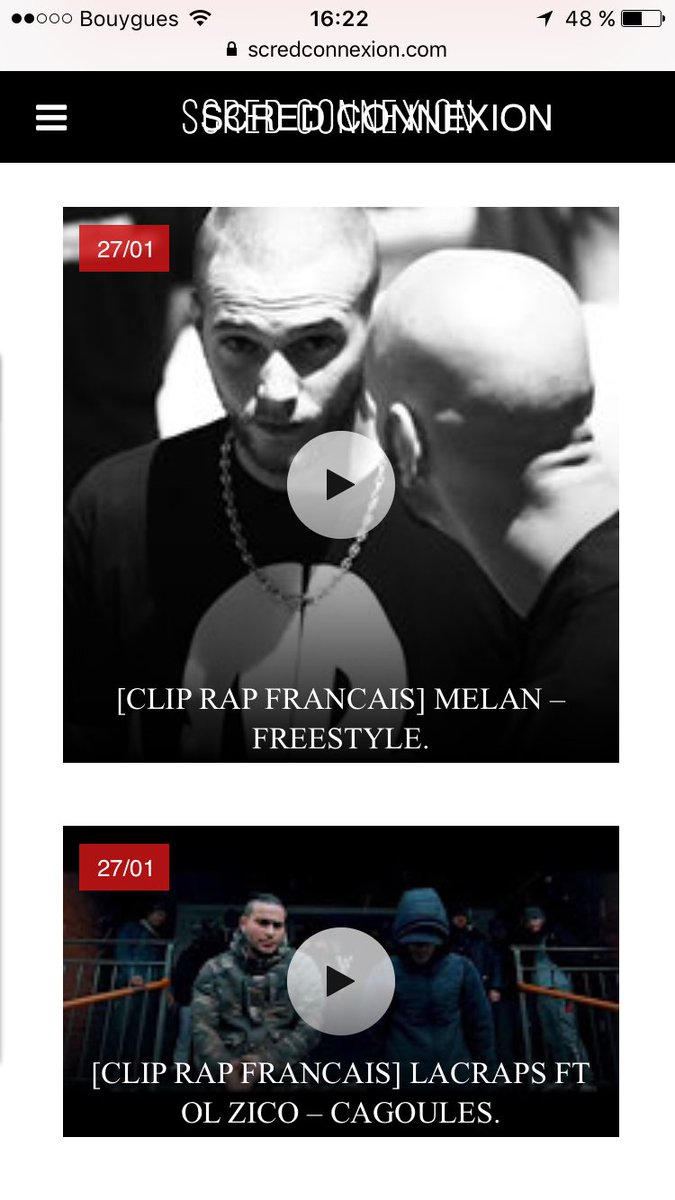 2 nouveaux clips sur notre site <a href="/MelanOmerta/">Melan</a> <a href="/LaCrapsOfficiel/">LACRAPS Enfoiruxxxx</a> #olzico