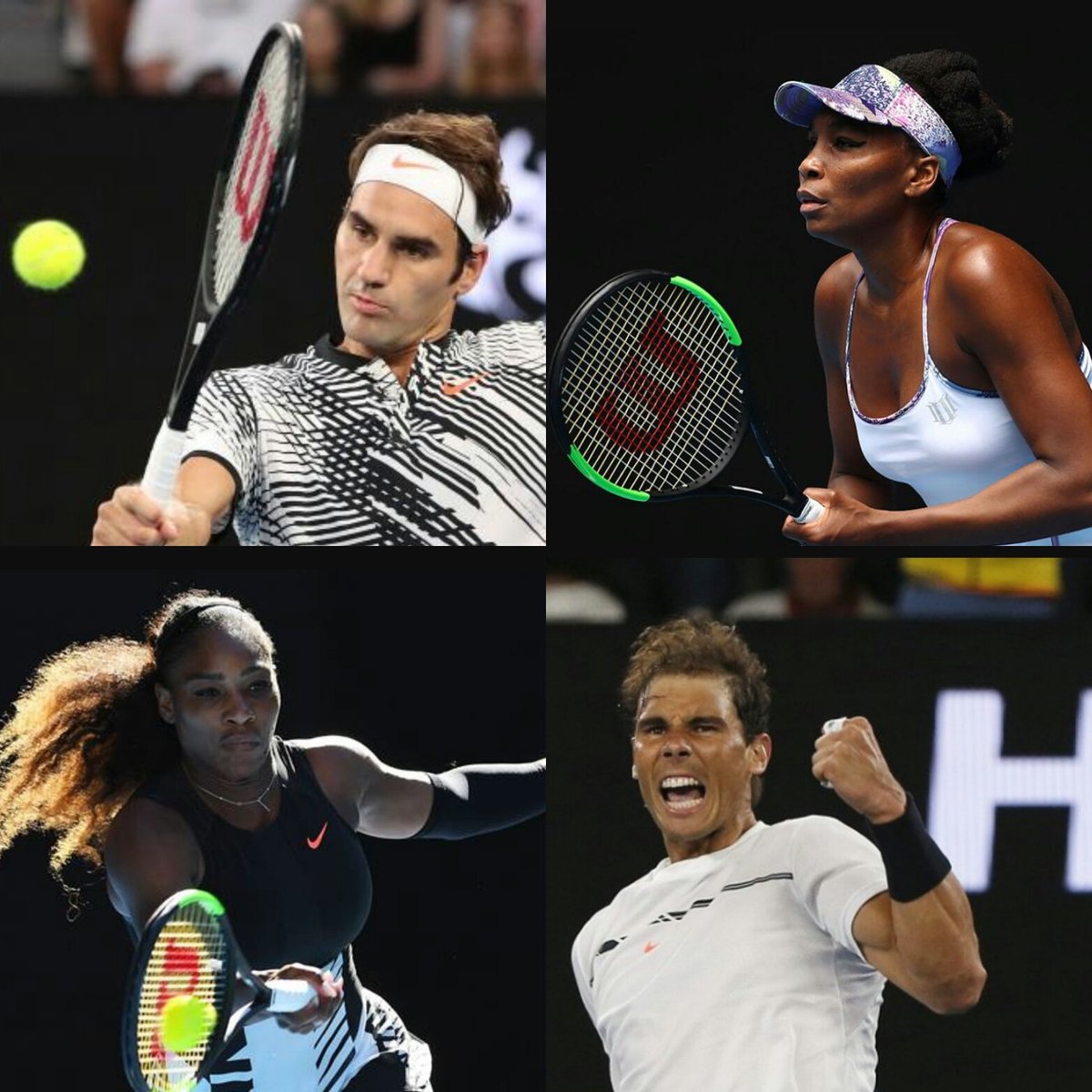 Quiz time - how many grand slam titles have the 4 aussie open finalists won between them? #AusOpen2017 #champions #finalists #tennis