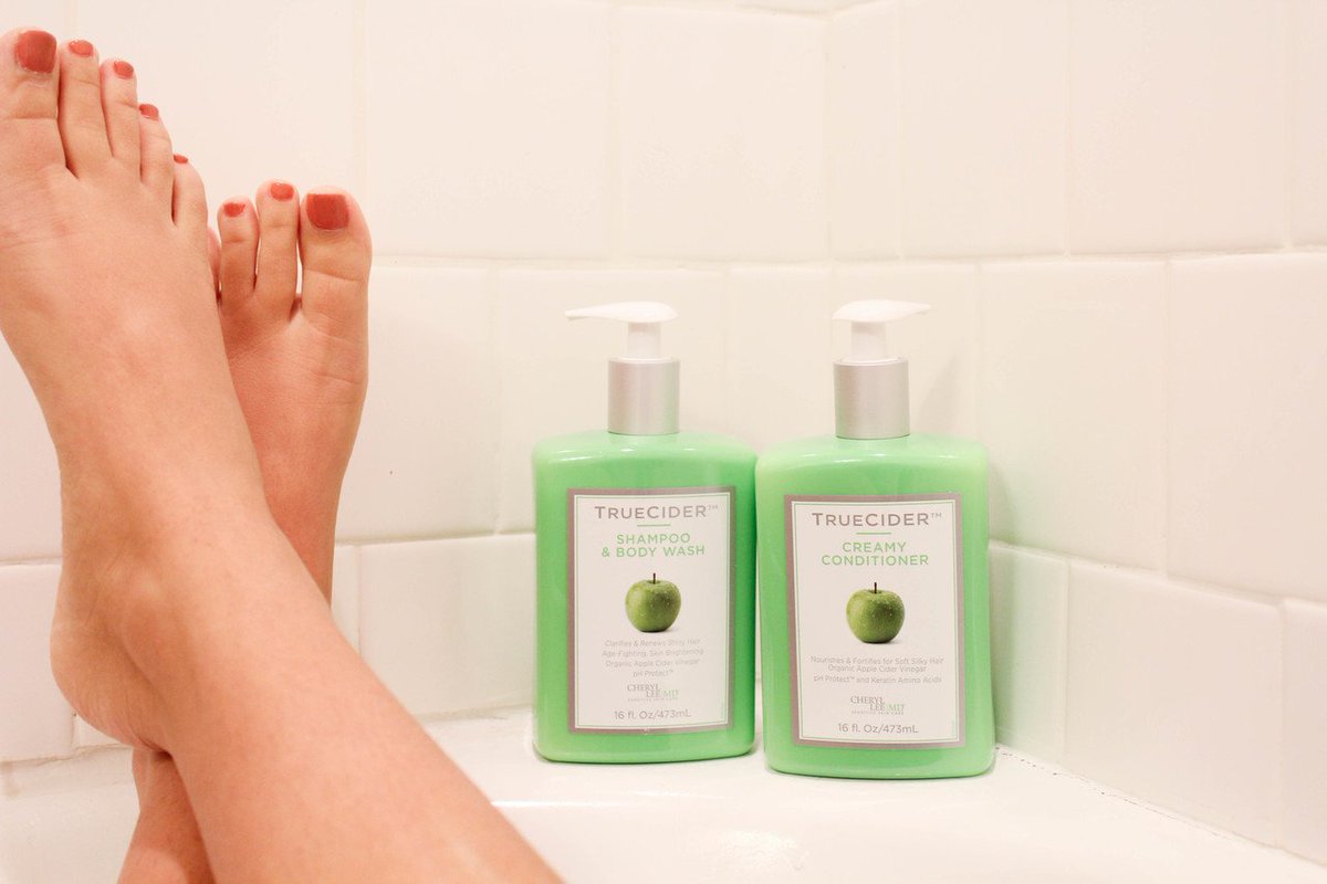 cherylleemd's tweet photo. Happy Friday. Treat yourself this weekend with TrueCider Shampoo and Conditioner! #haircare #cherylleemd #TrueCider https://t.co/7gdAiGJVP2