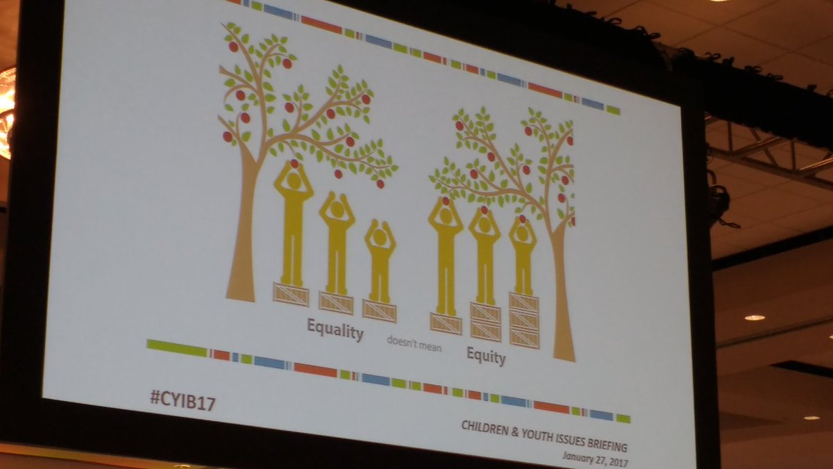 rastibbe's tweet photo. Opening the briefing with the importance of equity. @DeniseMayotte #CYIB17 #helpchildrensucceed https://t.co/yrYRWoC51o