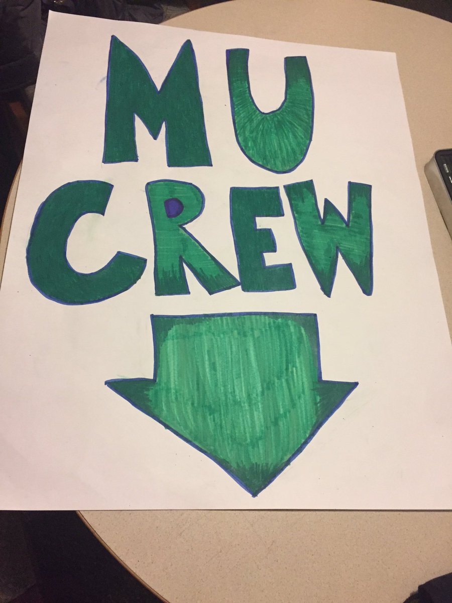 MU_Crew16's tweet photo. Wake up Lakers, its game day! Just a friendly reminder that the student section is the second section from the left. Just look for the sign! https://t.co/b9flLNykLC