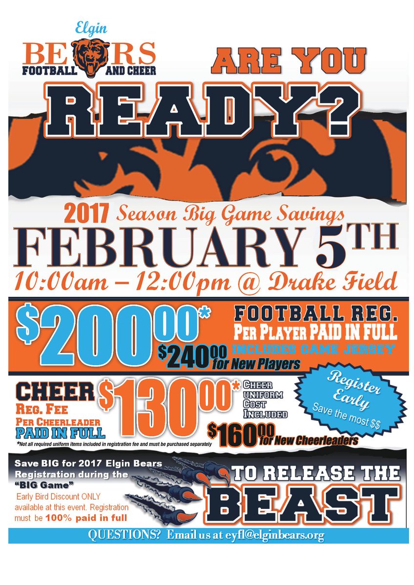 2017 Registration time!!