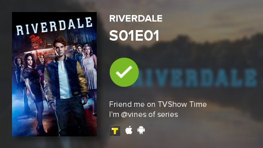 seriesvines1's tweet photo. comme g pas de vie g regarderS01E01 of Riverdale!   https://t.co/feouhuDXPU https://t.co/s7KCSyP7a5