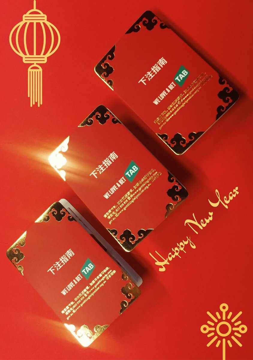 ZCARDNZ's tweet photo. To celebrate this weekends Chinese New Year, TAB went with a beautiful gold foil cover Z-CARD #tabcomau https://t.co/LUqdsY2qJx