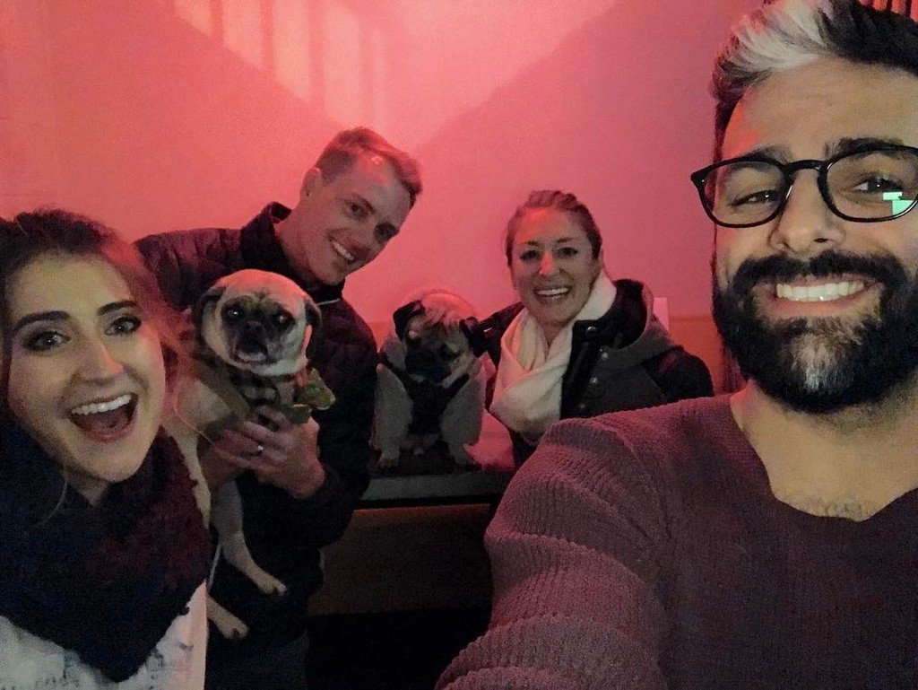 chipkalback's tweet photo. Met a major celeb last night, @itsdougthepug! 
@bindisayshello got awkward.

#pugsofinstag… https://t.co/hEksCaHDNr https://t.co/5LNyEs0fJP