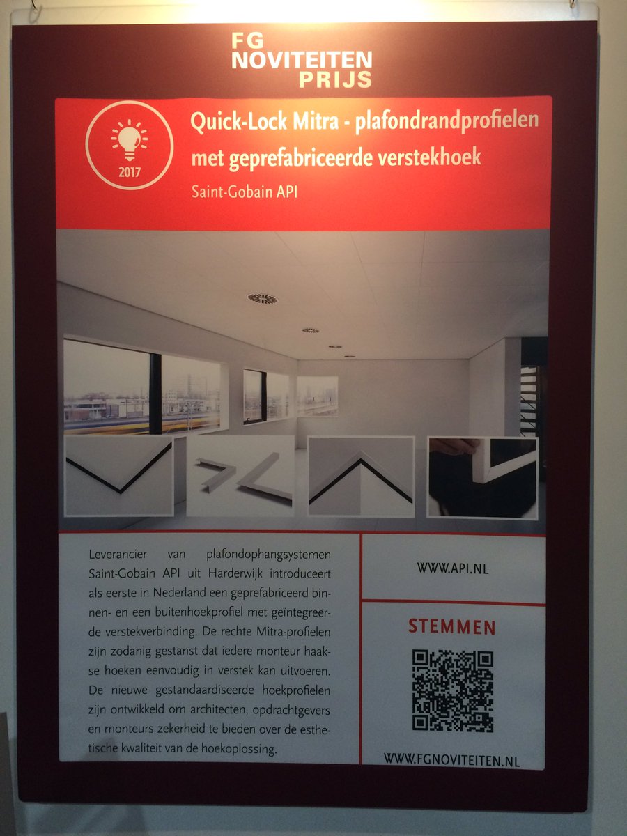 APIQuickLock's tweet photo. Helaas..Quick-Lock Mitra is niet de winnaar van de FGNoviteitenprijs 2017. Misschien in 2018 #vakbeursfacilitair @APIQuickLock #debestebasis https://t.co/piEllPr9Ag