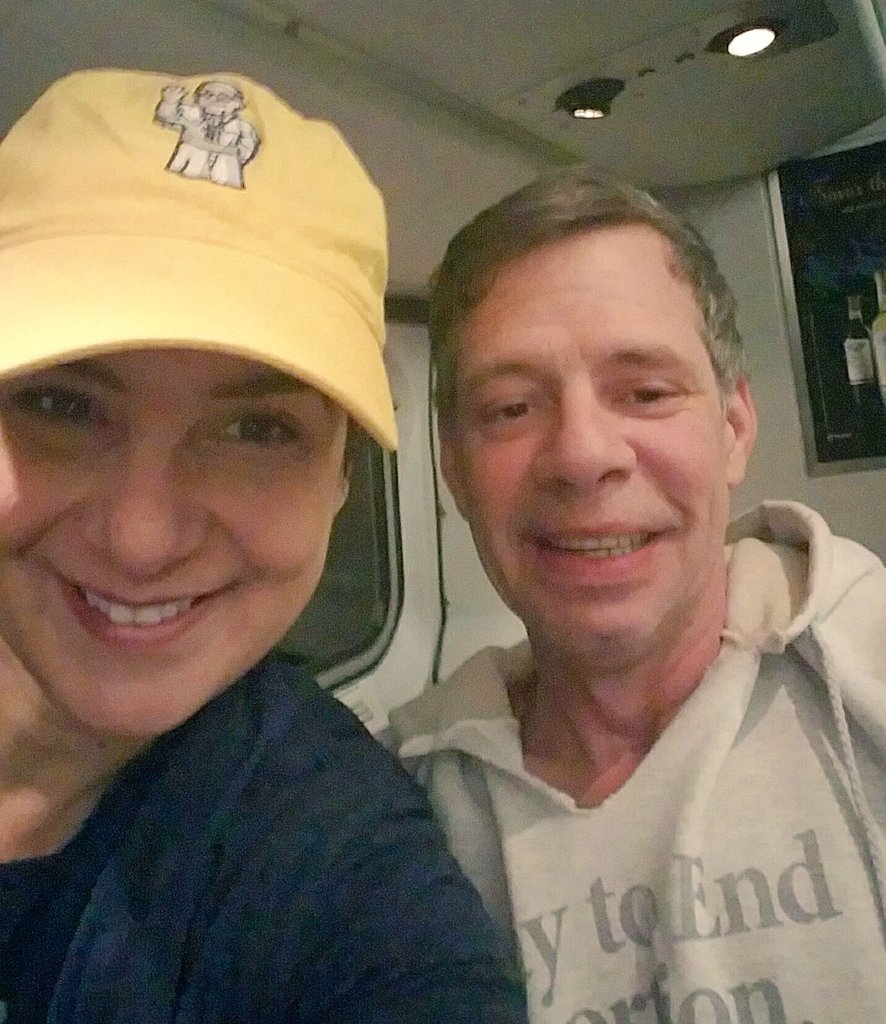 PopUpPope's tweet photo. Hi from the #popuppope team, live from @amtrak! Just reached Baltimore ... on our way. #marchforlife #popefrancis #catholic via @dairycoach https://t.co/AHdw8ZyP8G