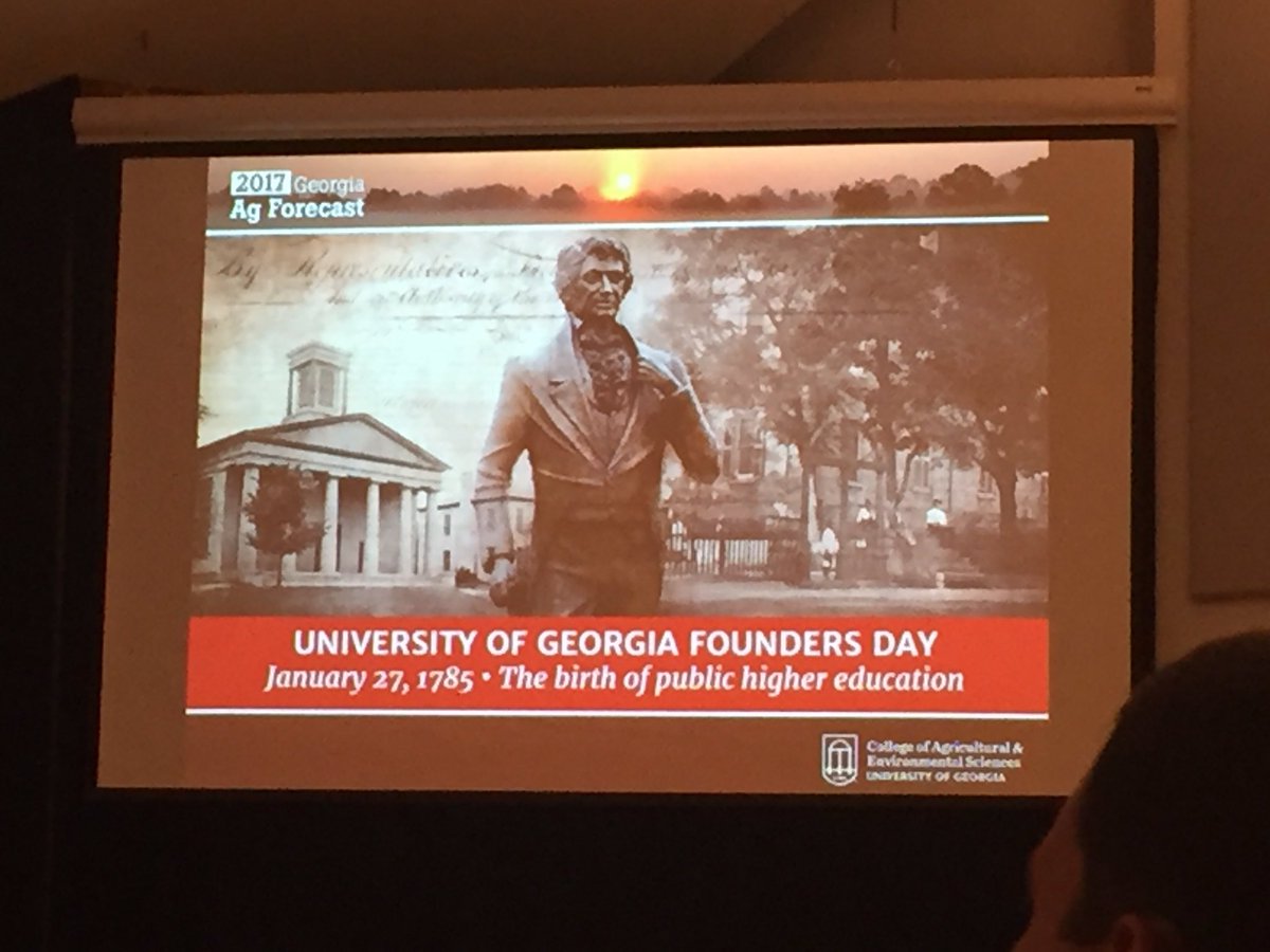sherryabrams's tweet photo. #AgForecast and and #UGA Founders Day = Fantastic Friday! https://t.co/cEbo0ugghL