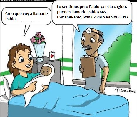 VideojuegosGAME's tweet photo. Cuando intentas crearte un Nick en un juego online... https://t.co/vXut2XyHfs