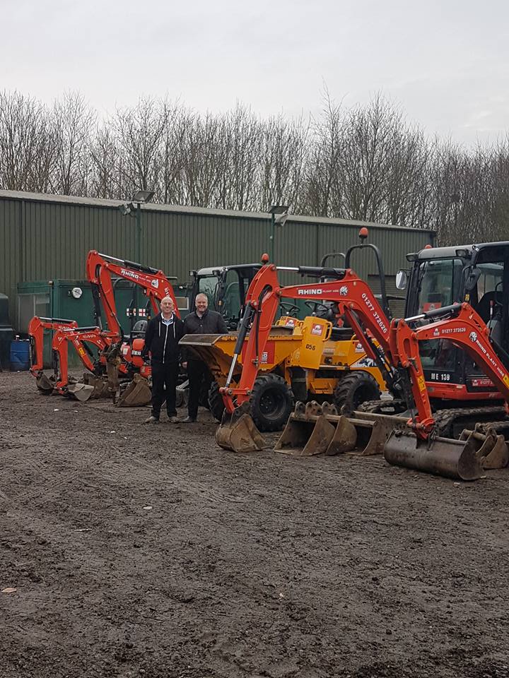 Rhinos has the Friday feeling!! Director Colin and workshop manager Steve with just some of the plant ready for delivery Monday!