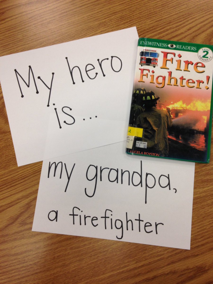 MissB_Classroom's tweet photo. My grandpa was a firefighter before he passed away when I was in fifth grade. He is my hero forever. #heroday #readitglobal https://t.co/Kk64APItNQ