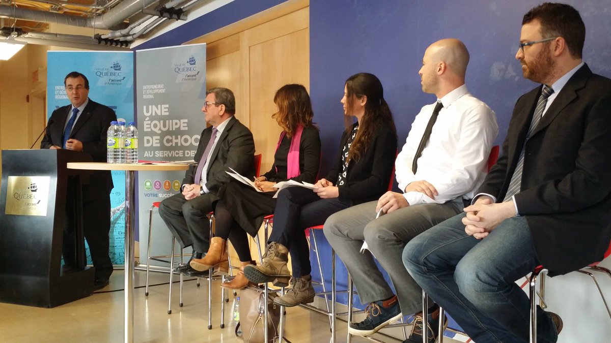 VGaudreau's tweet photo. Trois projets d'entrepreneuriat financés par #villequebec. @imersiv360 Genidrone et Studio Altkey @lecampquebec https://t.co/VDMdPgP0tz