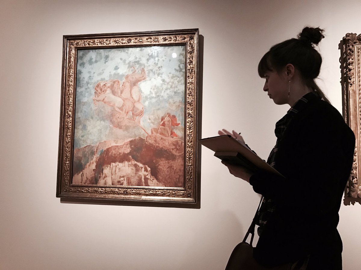 ophelie_lat's tweet photo. En pleine visite du @mbabx pour le cours de sensibilité artistique de l' @ECV_Digital_Bdx ! Expo sur Odilon Redon #peinture #paysage #arbres https://t.co/j4qvHJBKRG