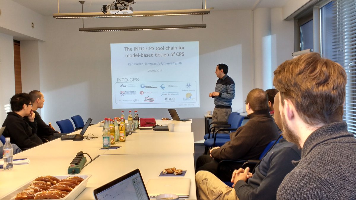 kgpierce's tweet photo. Describing the @IntoCps project and @Ncl_CPLab work to @CPSE_Labs partner fortiss, funded by the #MPM4CPS #COSTAction #pretzels #Bretzeln https://t.co/qw8LH5awf5