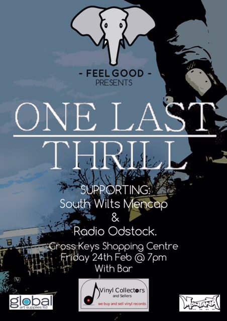 GlobalArtSup1's tweet photo. Please RT and share this wonderful event with your friends #onelastthrill @FeelGoodSkateCo https://t.co/3wva3zxsTC