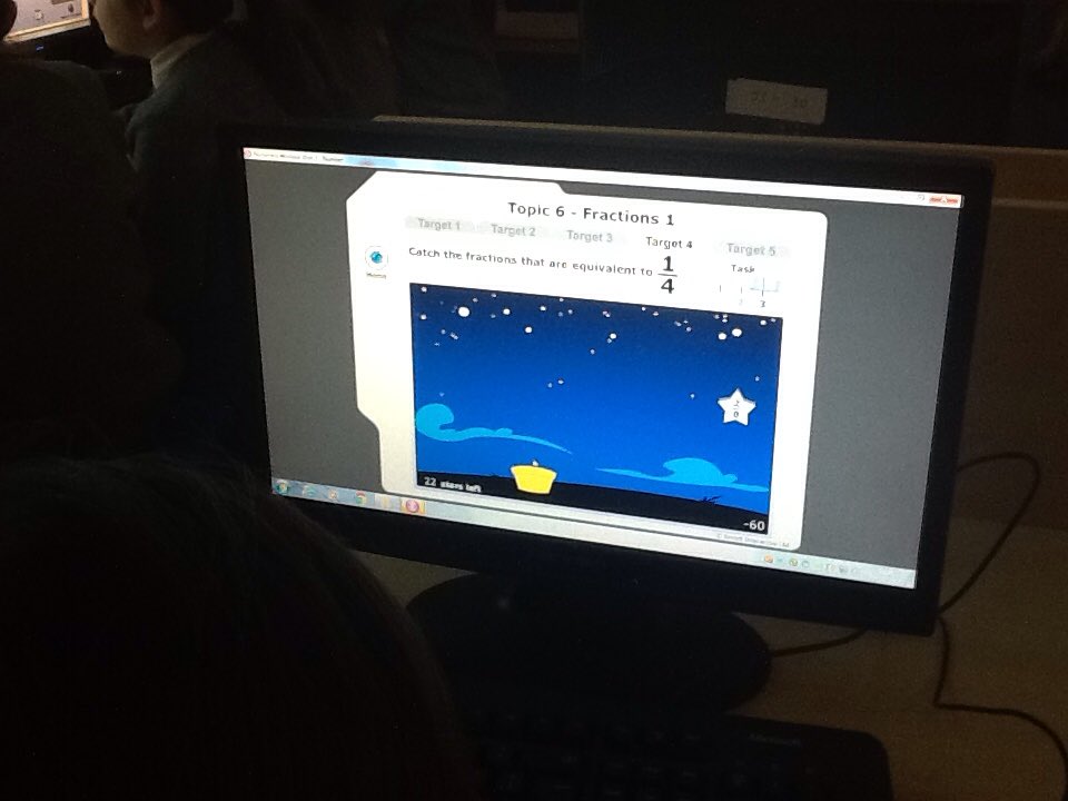 KensingPrimary's tweet image. Year 5 using Numeracy Workout to improve their understanding of fractions #lifeskills #understandingmaths
