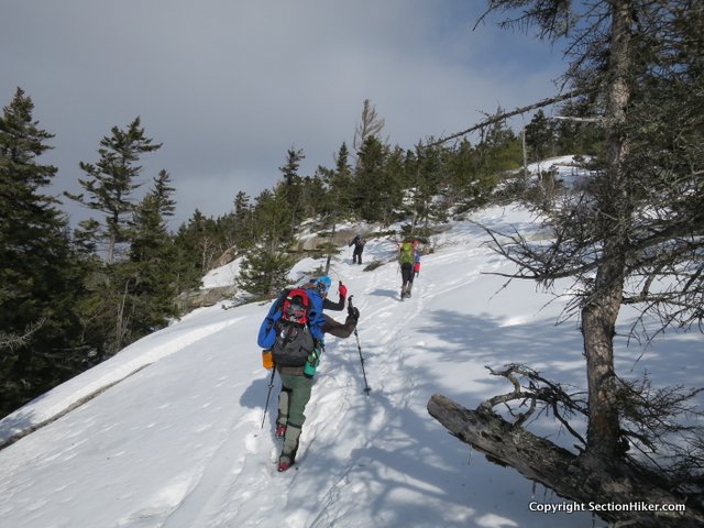 Bushwhacking Fisher Mountain in Winter #womenshikingboots sectionhiker.com/bushwhacking-f…