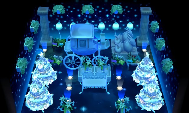 みき あつ森 クリスマスは終わったけど白いクリスマスツリーがあまりに綺麗だからロマンチックなお部屋を作った カップルで一緒に座りたいな