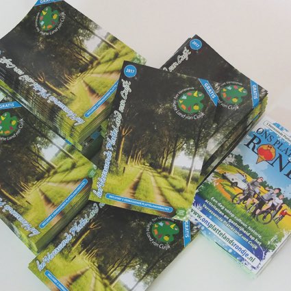 Onze nieuwe toeristisch-recreatieve brochure inclusief 5 verrassende plattelandsroutes is weer verkrijgbaar: bit.ly/2jbkLer
