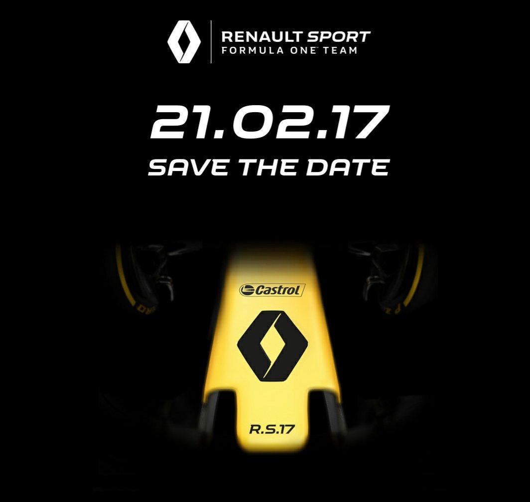 LudoDUMAS's tweet photo. #savethedate #reveal #2017livery #F1 https://t.co/UKsscEdNpj