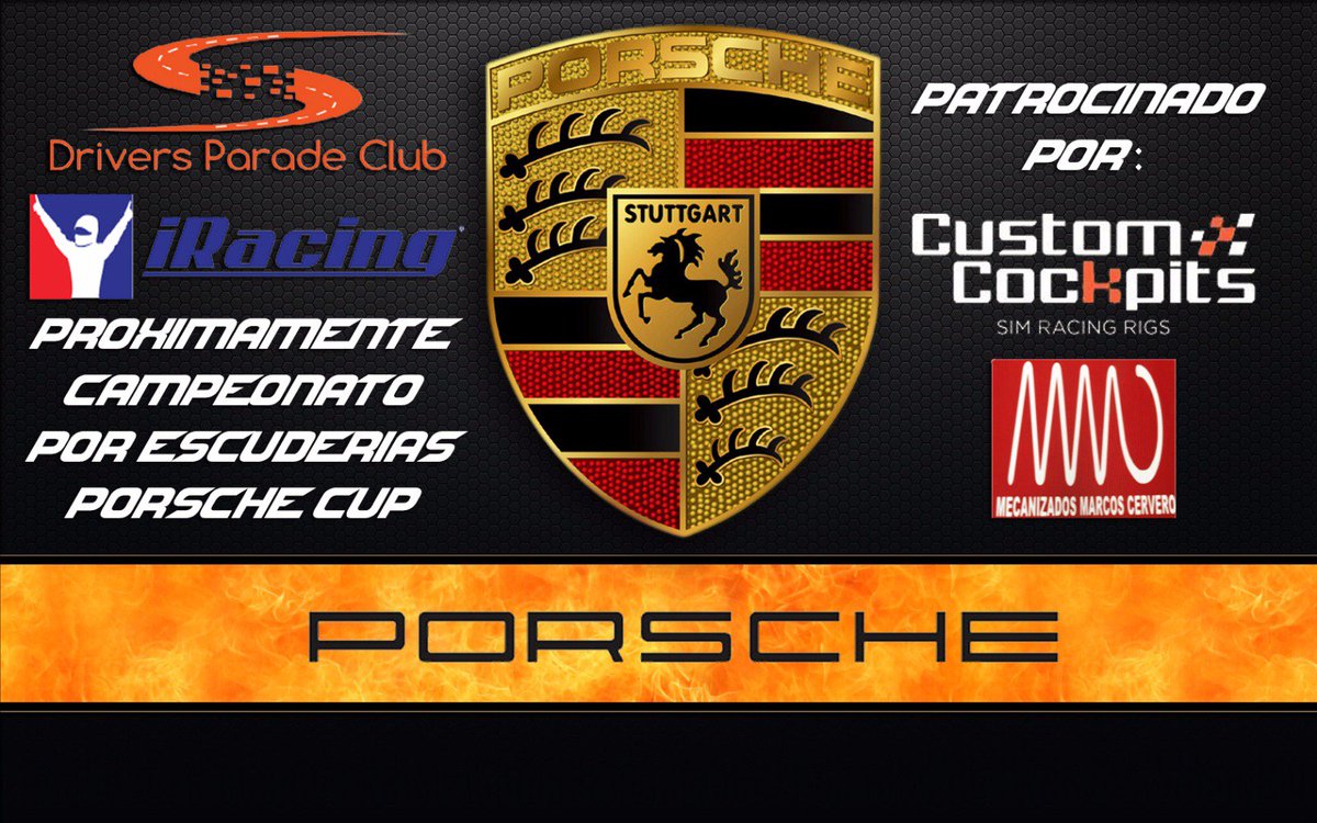 DriversparadeCb's tweet photo. Próximamente DPC abrirá sus puertas a #Iracing  con un Campeonato por escuderías a bordo del Porsche 911. https://t.co/2ux7A72ski