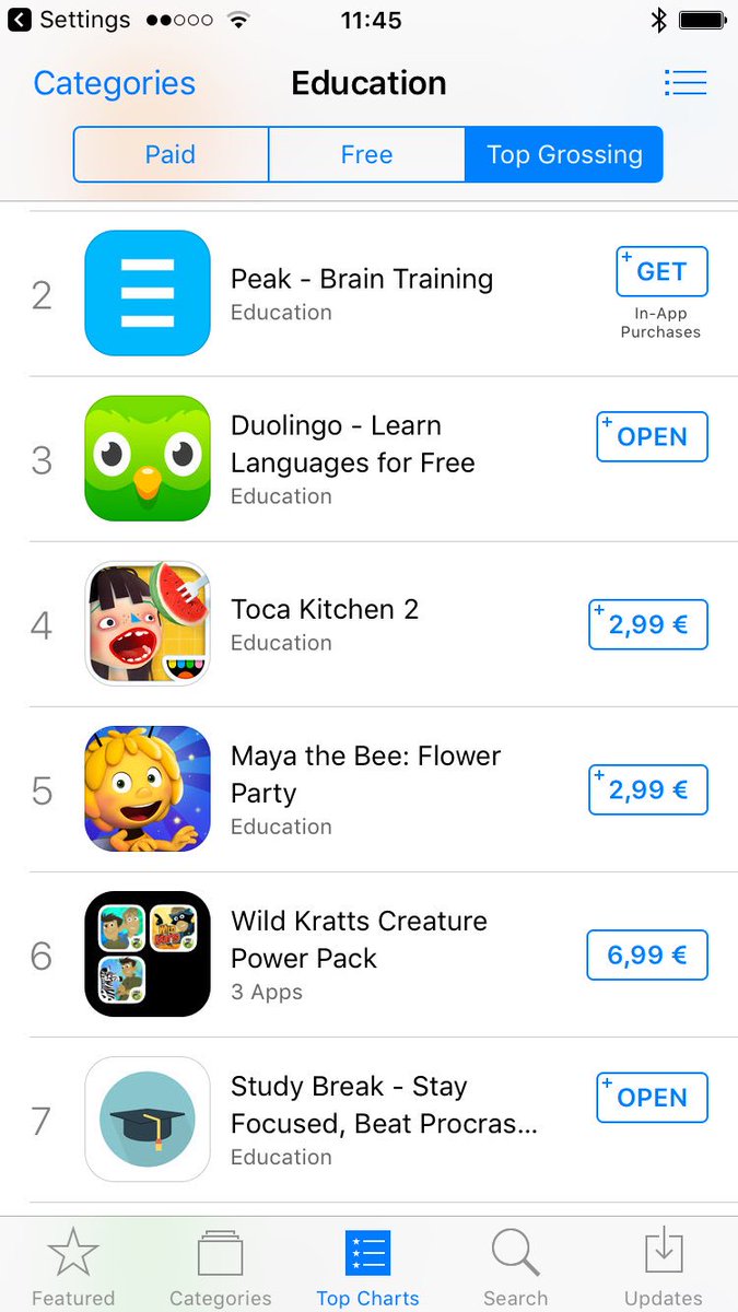 studyBreak_App's tweet image. Version 3.0.7 is now out. Plus we made it to the top 10 grossing education apps on he #slovenia @AppStore 🎉 #AppDev #indiedev