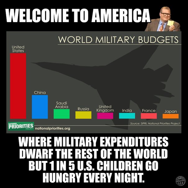 JossSheldon's tweet photo. Cost of #MexicoWall:
💵 $15-25bn
Cost of #Trident Nuclear Weapons (UK):
💵 $120-200bn
#USA Military spending:
💵 $600-700bn EVERY SINGLE YEAR! https://t.co/HE87Bk2BTj