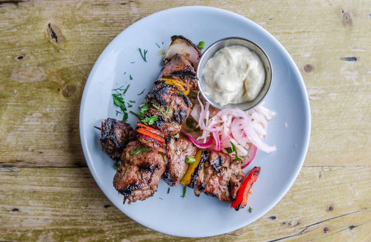 Can't make it to Santorini? Head to the <a href="/RealGreekTweet/">The Real Greek</a> for some authentic Greek cuisine.