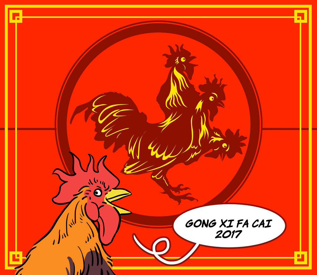 comicrewyuk's tweet photo. Comicrewyuk mengucapkan Selamat Hari Imlek, Gong Xi Fa Cai! #HaloQubicle @Qubicle #bahayakomik https://t.co/U25EAsm2Bj