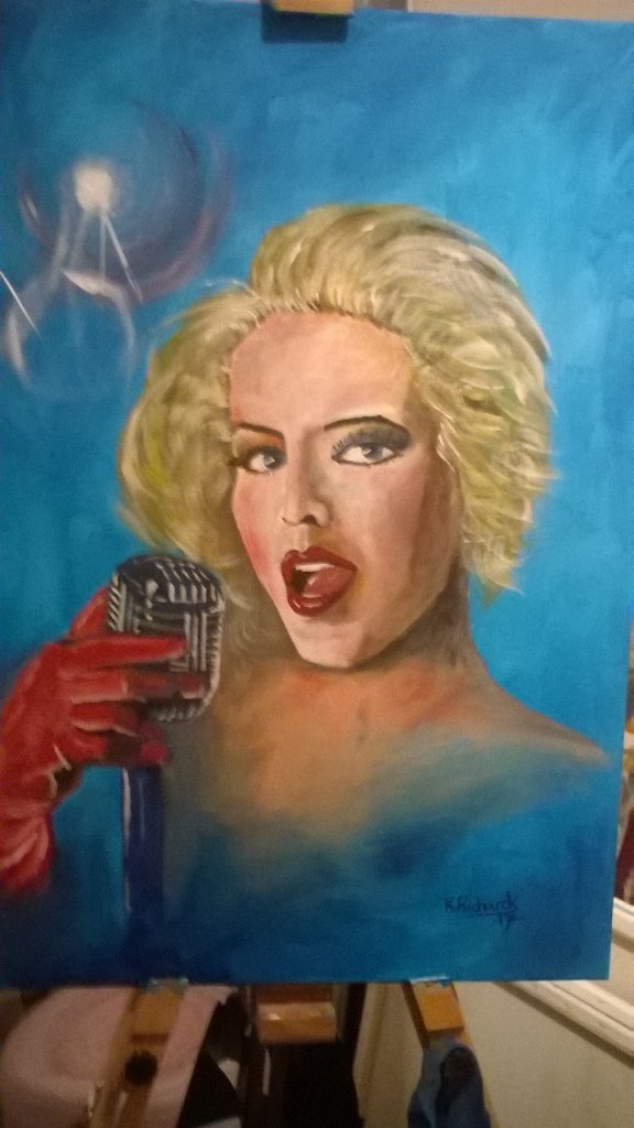 Acrylic on canvas nearly finished