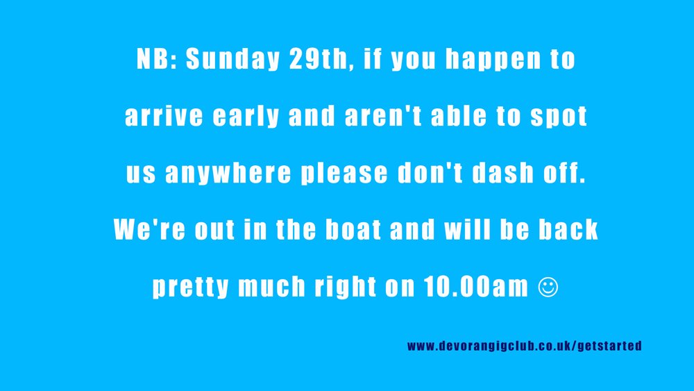DevoranGigClub's tweet photo. #SuperSundaySessions with Devoran Pilot Gig Club. 10.00am-12.00noon @MylorMarina. ALL WELCOME 😀 More info: https://t.co/HMFom1MaxJ https://t.co/S1w3AJ0hL0